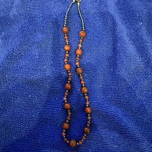 Vintage Red Jasper beaded necklace
